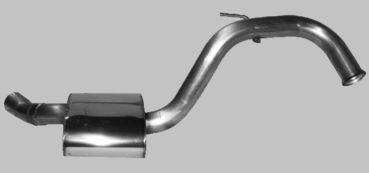Performance middle silencer left (JAXK8-2L); Jaguar XK8 / XKR